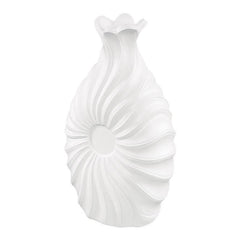 Swirl Textured Ceramic Flower Vase